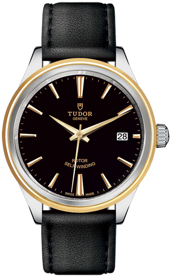 Tudor 12503-0009 Style Musta/Nahka Ø38 mm