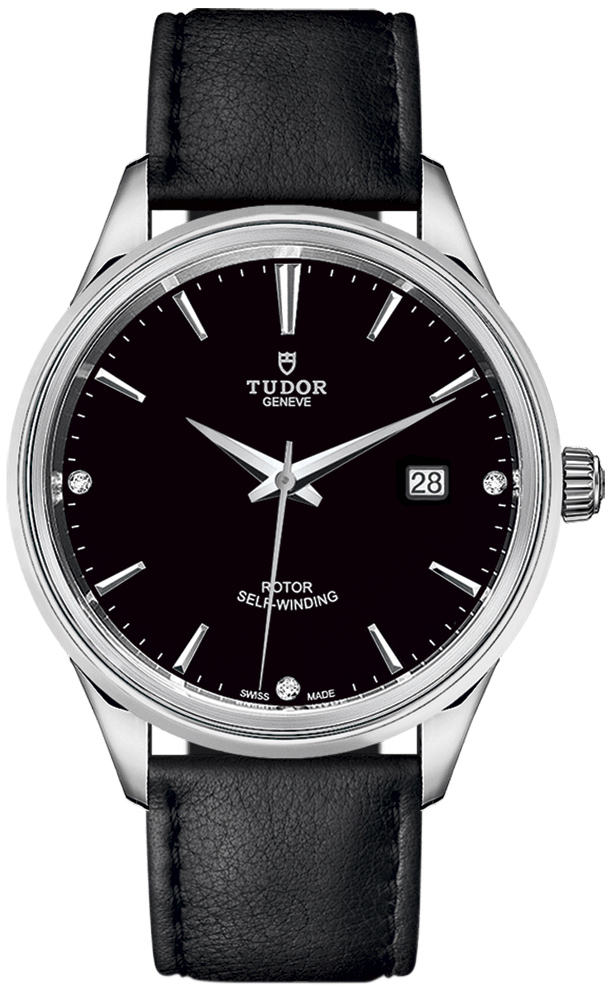 Tudor Miesten kello 12700-0008 Style Musta/Nahka Ø41 mm