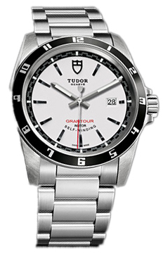 Tudor Miesten kello 20500N-95730-WID Grantour Date Valkoinen/Teräs