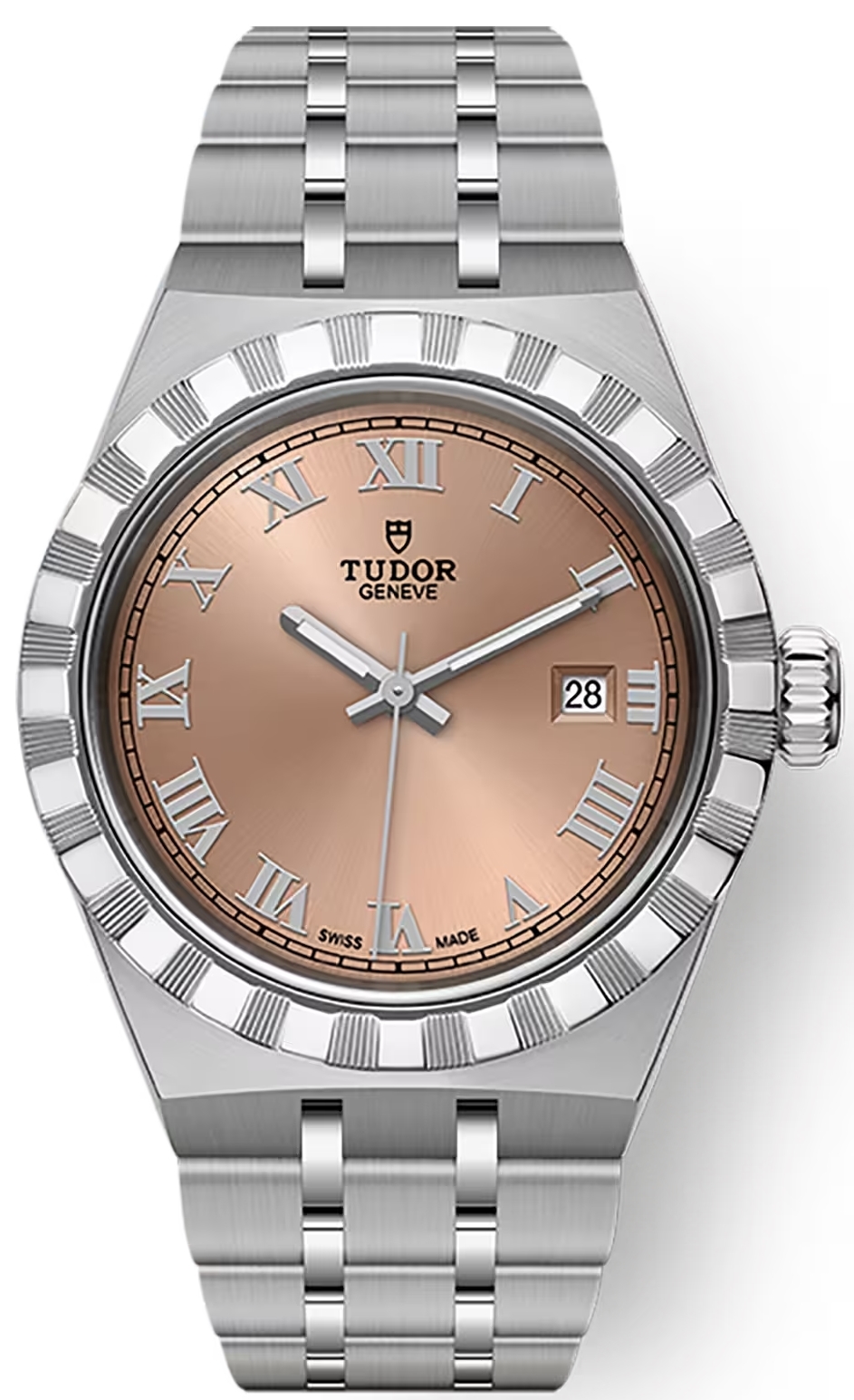 Tudor Naisten kello M28300-0008 Royal Lohen pinkki/Teräs Ø28 mm