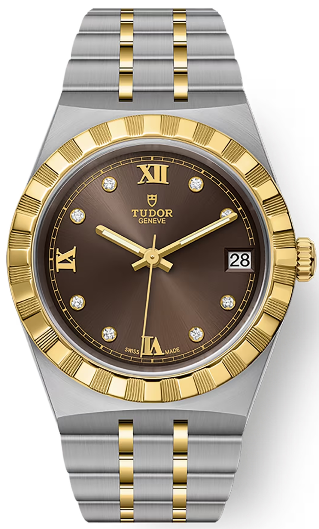 Tudor Naisten kello M28403-0009 Royal Ruskea/18K keltakultaa Ø34 mm