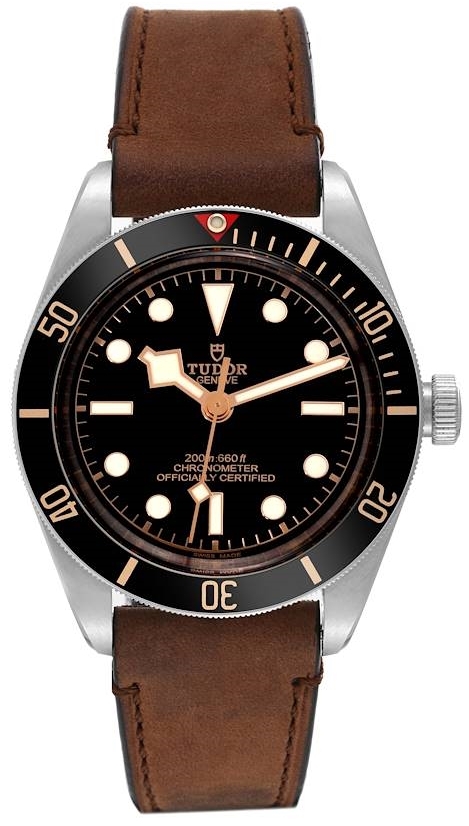 Tudor Miesten kello M79030N-0002 Heritage Musta/Nahka Ø39 mm