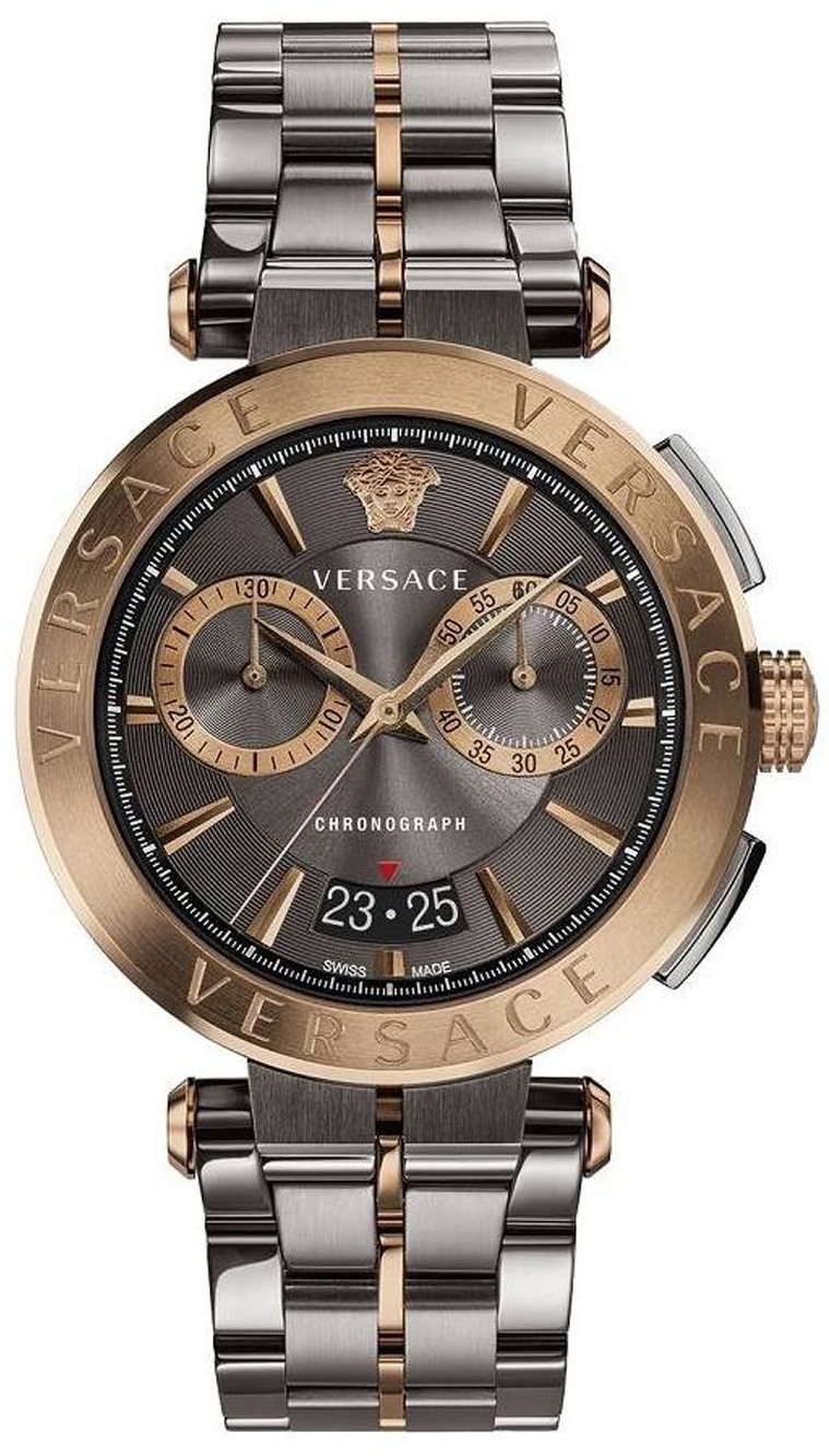 Versace Miesten kello VE1D00619 Aion Ruskea/Teräs Ø45 mm