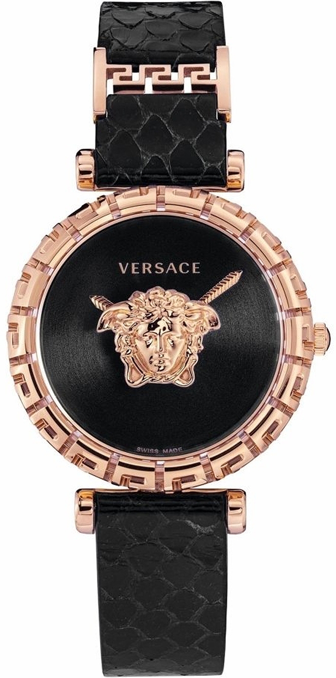 Versace Naisten kello VEDV00719 Palazzo Musta/Nahka Ø37 mm