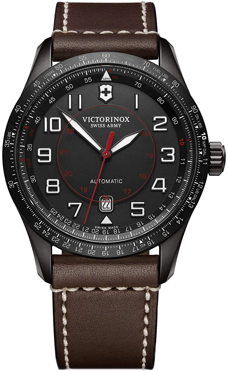 Victorinox Miesten kello 241821 Musta/Nahka Ø42 mm