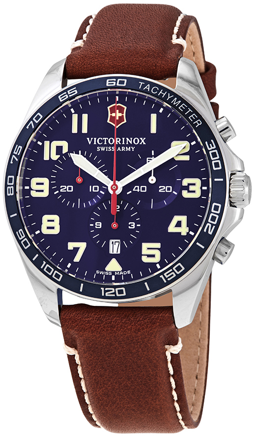 Victorinox Miesten kello 241854 Sininen/Nahka Ø42 mm