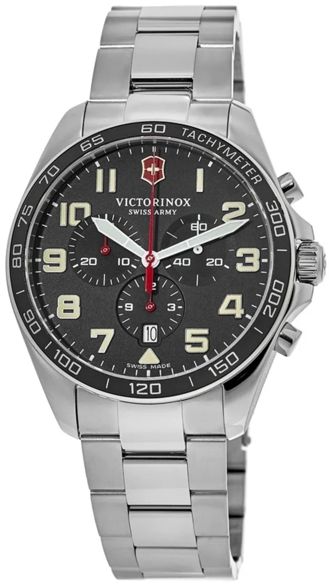 Victorinox Miesten kello 241855 Musta/Teräs Ø42 mm