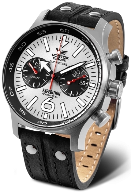 Vostok Europe Miesten kello 6S21-595A642Le Expedition Harmaa/Nahka