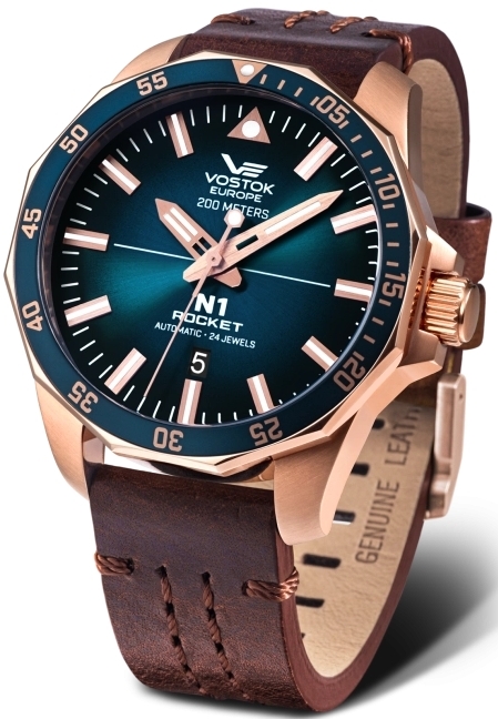 Vostok Europe Miesten kello NH35A-225B616Le Rocket N-1 Sininen/Nahka