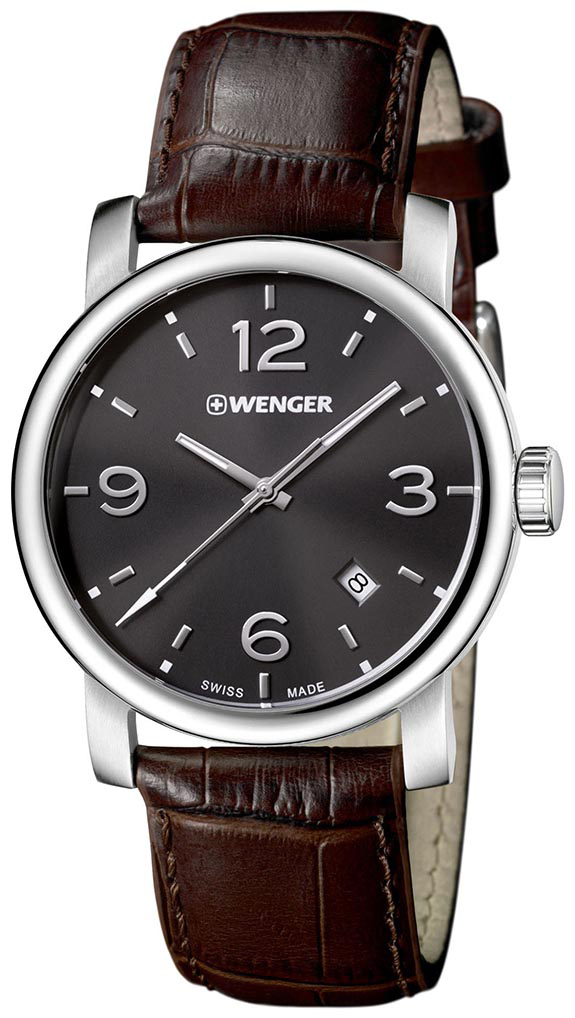 Wenger Urban Classic Miesten kello 01.1041.128 Musta/Nahka Ø41 mm