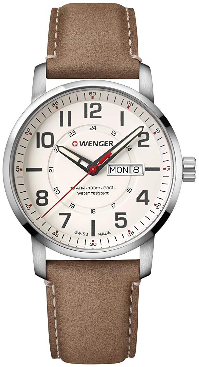 Wenger 99999 Miesten kello 01.1541.103 Beige/Nahka Ø42 mm