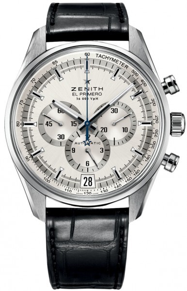 Zenith Miesten kello 03.2040.400-04.C496 El Primero Hopea/Nahka Ø42