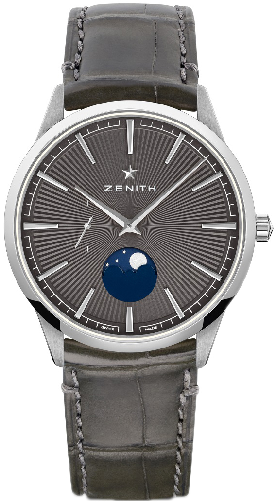 Zenith Miesten kello 03.3100.692-03.C923 Elite Moonphase Harmaa/Kumi