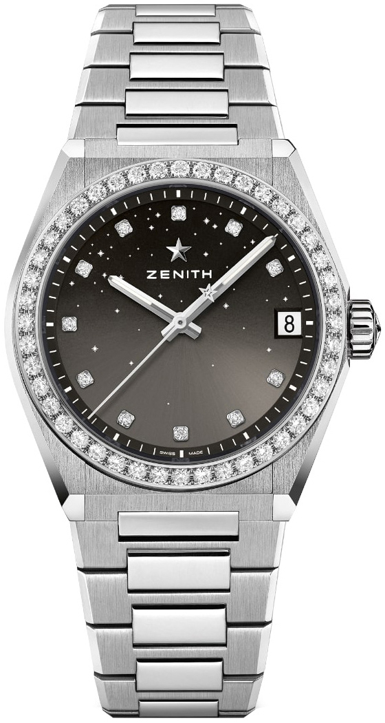 Zenith Naisten kello 16.9200.670-02.MI001 Defy Midnight Musta/Teräs