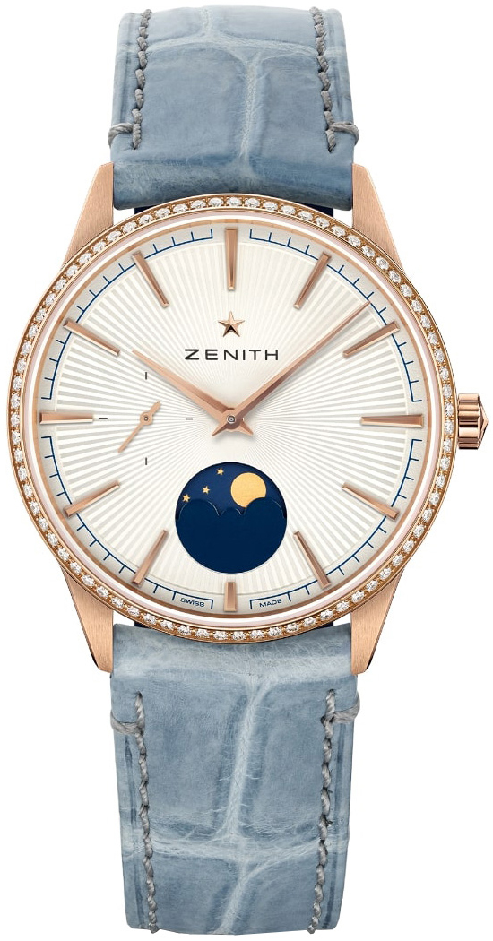 Zenith Naisten kello 22.3200.692-01.C832 Elite Moonphase Hopea/Kumi